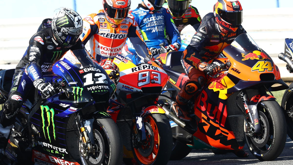 MotoGP practice start (1200)